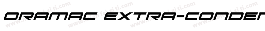 Oramac Extra-Condensed Extra-Conden字体转换